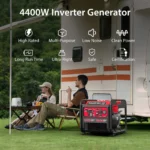 PowerSmart 4400W Portable Generator with Inverter Technology, RV Ready 30A Outlet, Gas Powered, Lightweight & Quiet for Home Use - Image 3