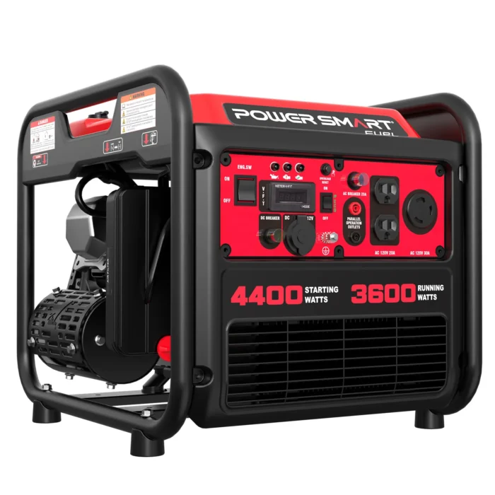 PowerSmart 4400W Portable Generator with Inverter Technology, RV Ready 30A Outlet, Gas Powered, Lightweight & Quiet for Home Use - Image 1