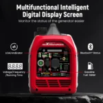 4KW Portable Dual Fuel Generator Inverter LPG/Gas Bluetooth E-Start 58dB Portable Power Generator - Image 4