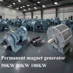50KW 100KW 80KW 110V-380V Low RPM Alternator Permanent Magnet Rare Earth Turbine With Base 100KW 200KW 100KW Electric Generator