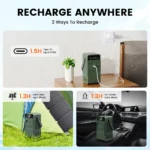 Ctolity AP200L 200W Power Bank 192Wh Lifepo4 Battery 60000mAh Solar Generator for Camping Portable Power Station LED Light - Image 2