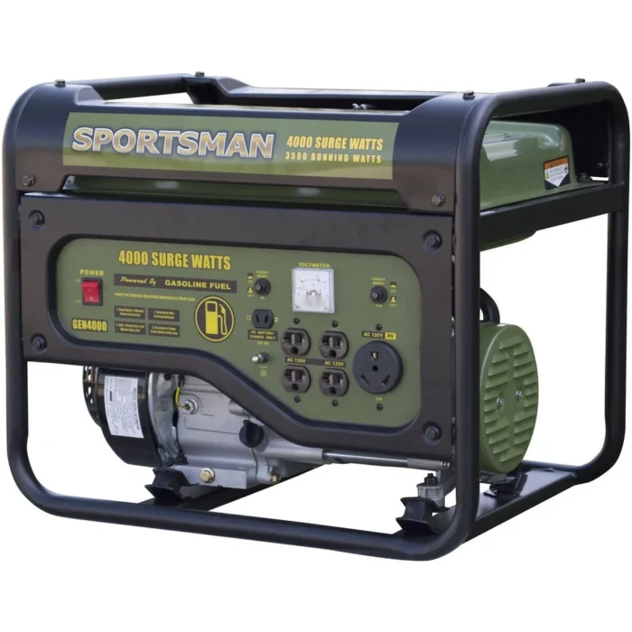 Gasoline 4000W Portable Generator 10 Hour Run Time 3.6 Gallon Fuel Capacity 6 Outlets AVR Low Oil Shutdown RV Camping Emergency - Image 5