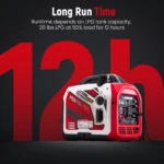 4KW Portable Dual Fuel Generator Inverter LPG/Gas Bluetooth E-Start 58dB Portable Power Generator - Image 2
